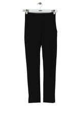 Pantalon slim Patrizia Pepe Noir en Synthétique, taille S - Seconde Main