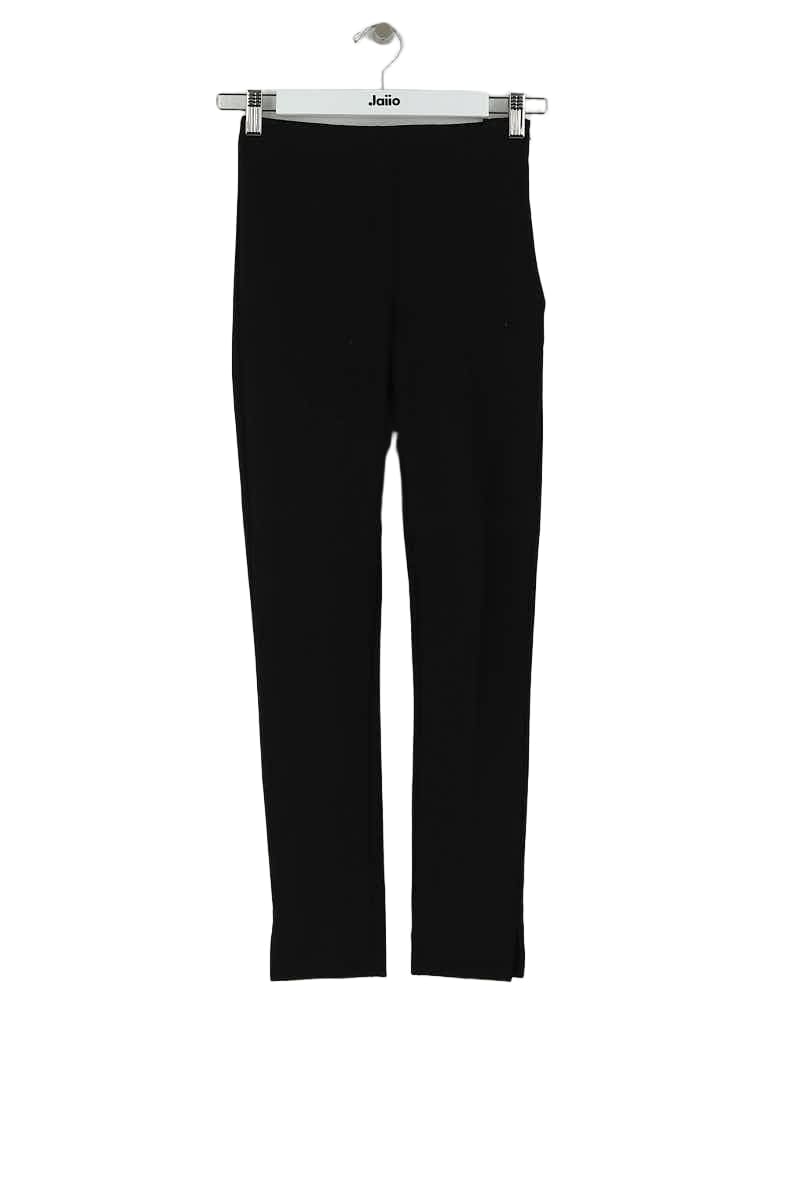 Pantalon slim Patrizia Pepe Noir en Synthétique, taille S - Seconde Main
