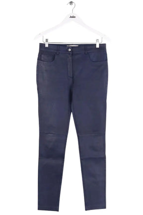 Pantalon slim Pinko Bleu en Cuir, taille M - Seconde Main