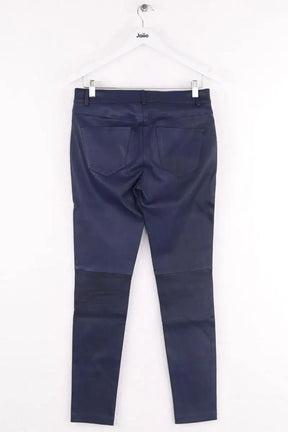 Pantalon slim Pinko Bleu en Cuir