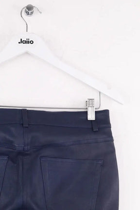Pantalon slim Pinko Bleu en Cuir