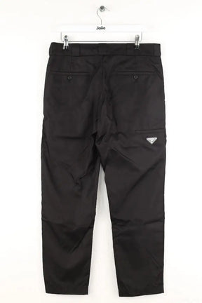 Pantalon slim Prada Noir en Polyamide