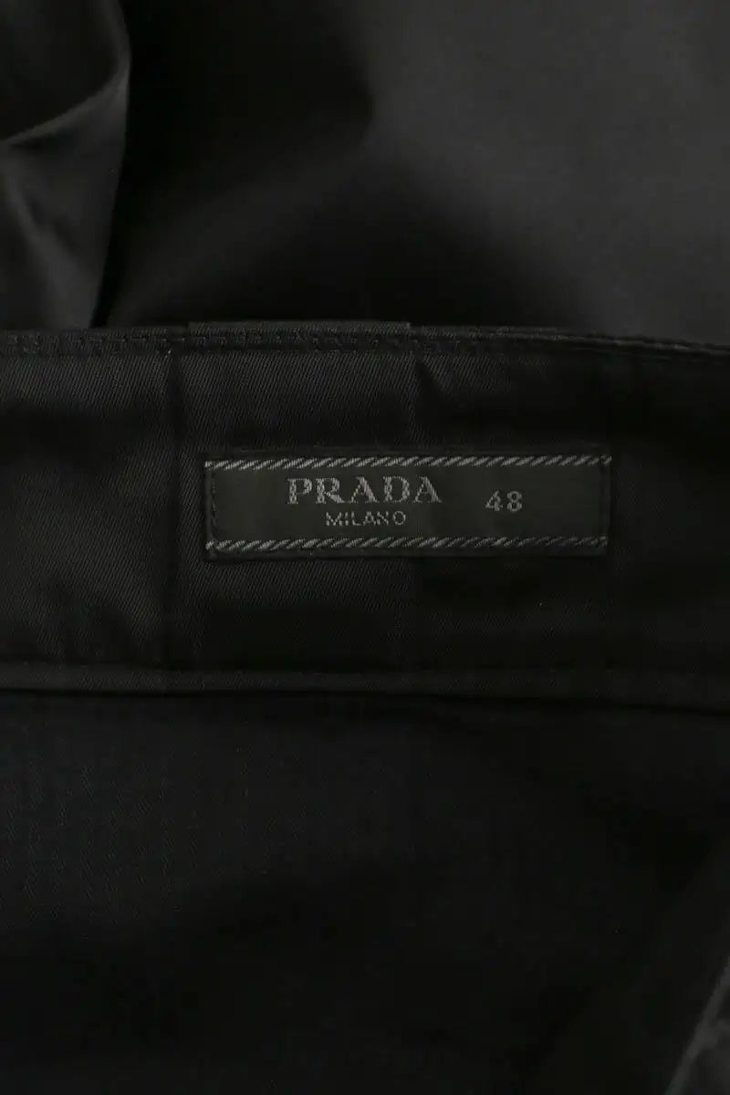 Pantalon slim Prada Noir en Polyamide