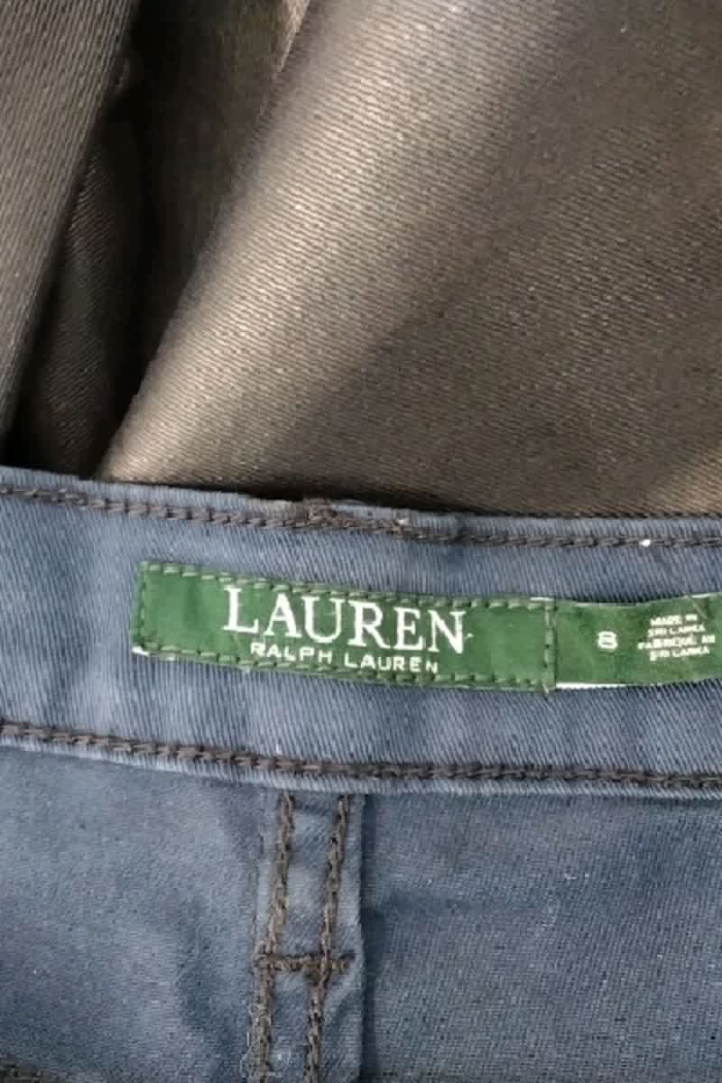 Pantalon slim Ralph Lauren Marine en Coton