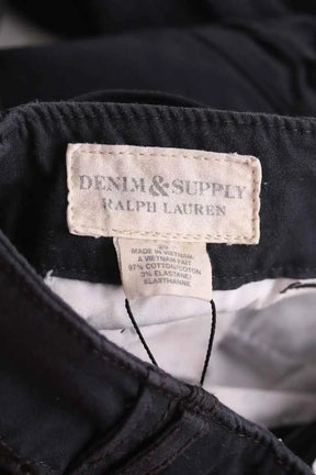 Pantalon slim Ralph Lauren Noir en Coton
