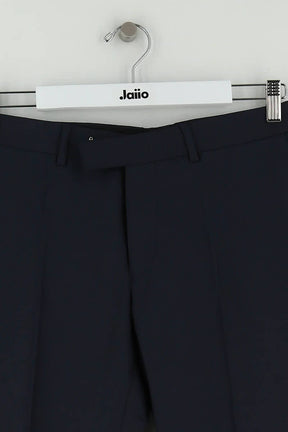 Pantalon slim Sandro Marine en Laine
