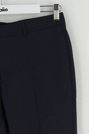 Pantalon slim Sandro Marine en Laine
