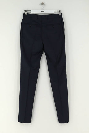 Pantalon slim Sandro Marine en Laine