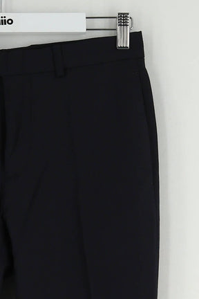 Pantalon slim Sandro Marine en Laine