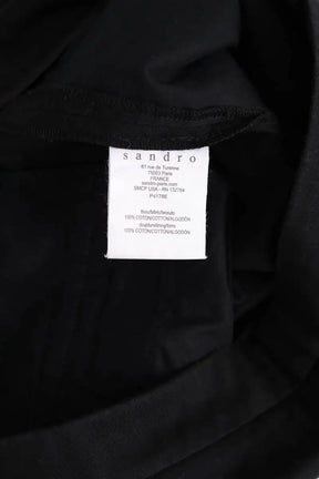 Pantalon slim Sandro Noir en Coton