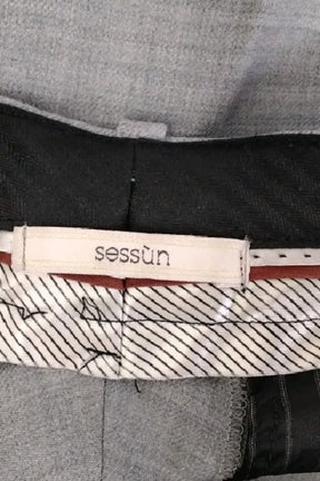 Pantalon slim Sessun Gris en Polyester