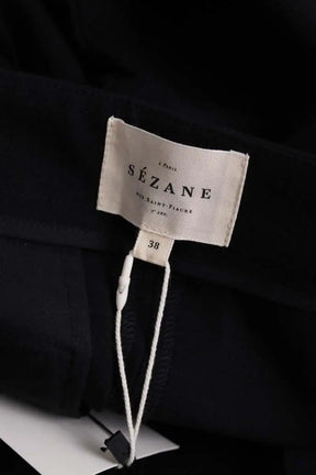 Pantalon slim Sézane Noir en Coton