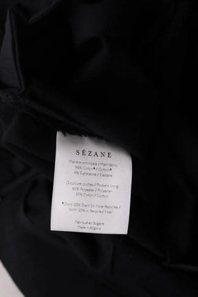 Pantalon slim Sézane Noir en Coton
