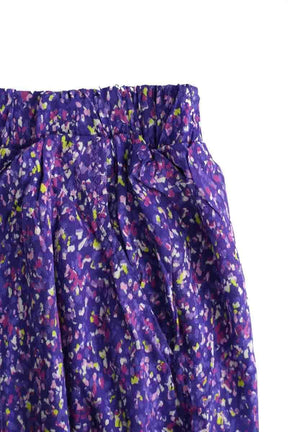 Pantalon slim Songe Lab Violet en Viscose
