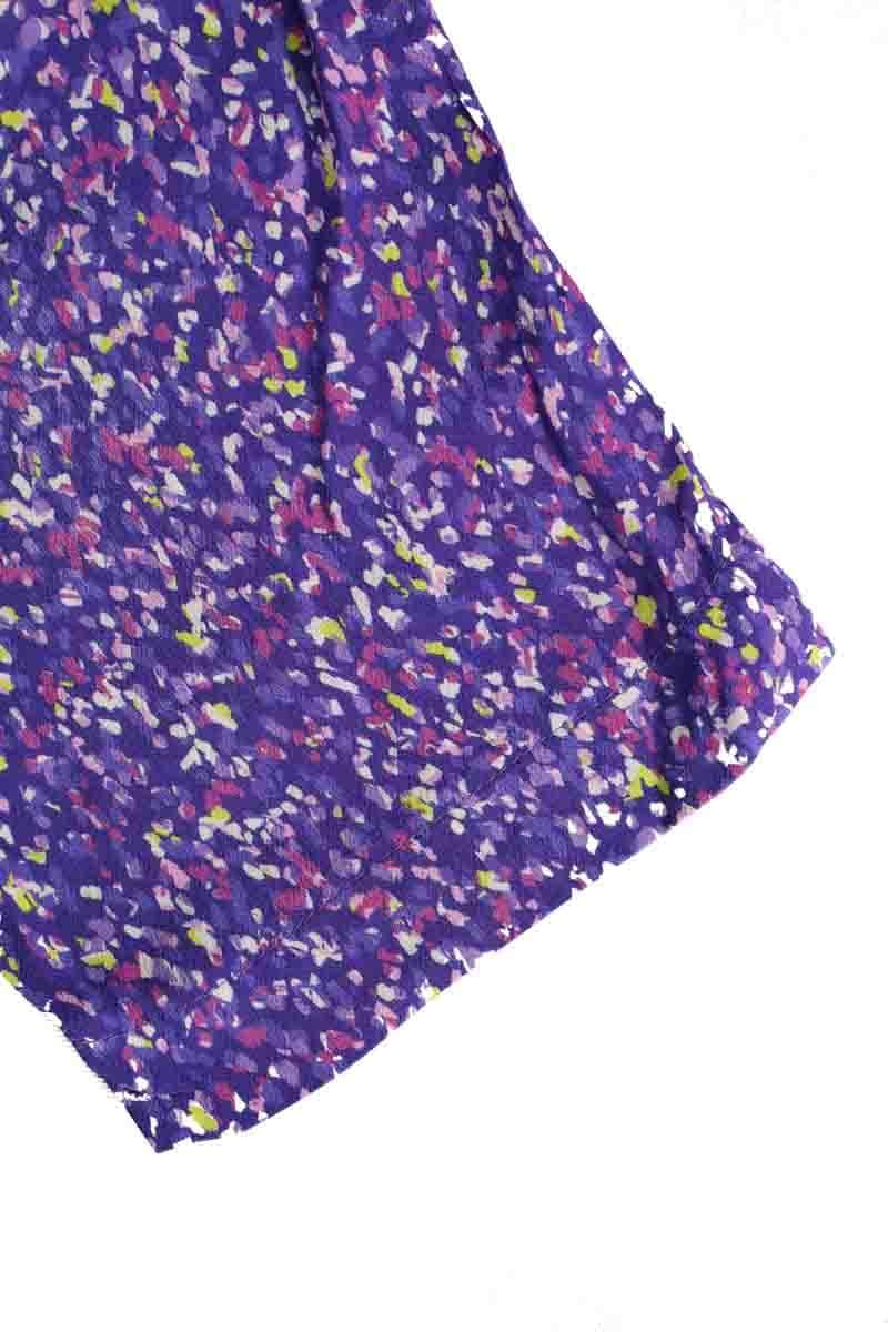 Pantalon slim Songe Lab Violet en Viscose
