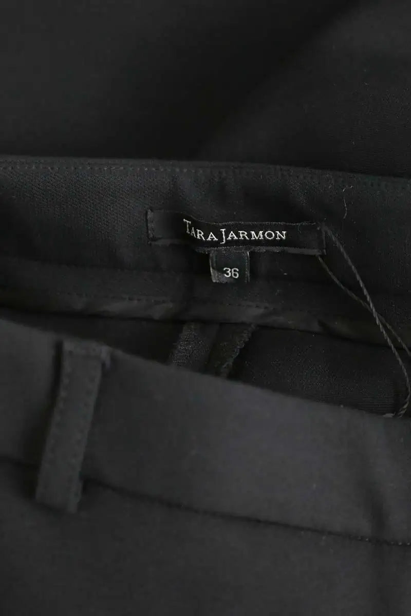 Pantalon slim Tara Jarmon Noir en Polyamide