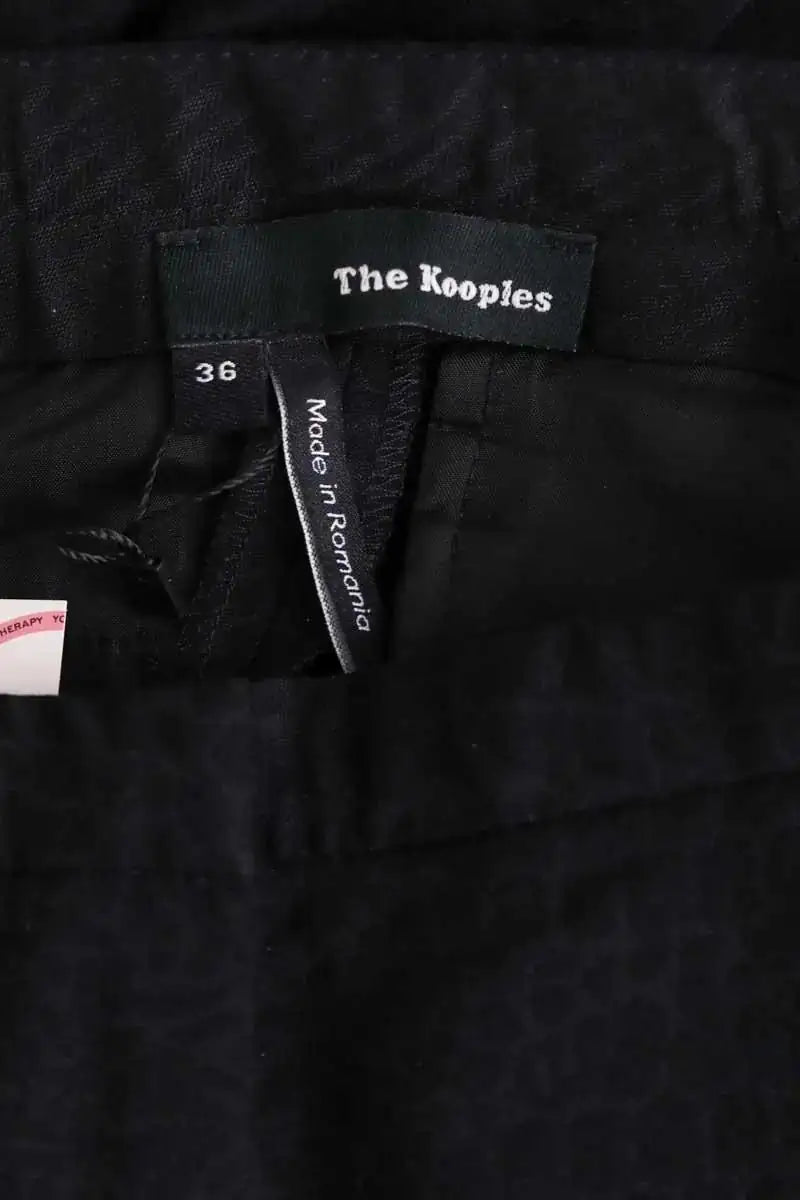 Pantalon slim The Kooples Noir en Coton