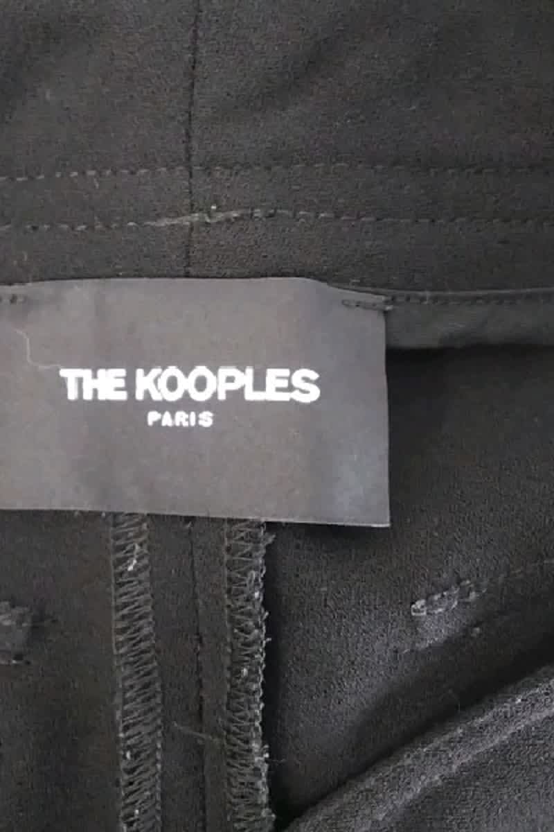 Pantalon slim The Kooples Noir en Polyester