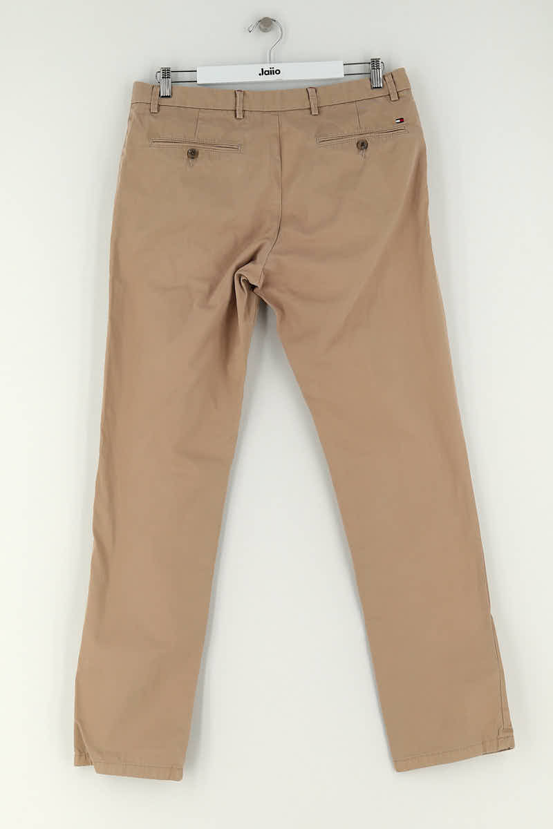 Pantalon slim Tommy Hilfiger Beige en Coton