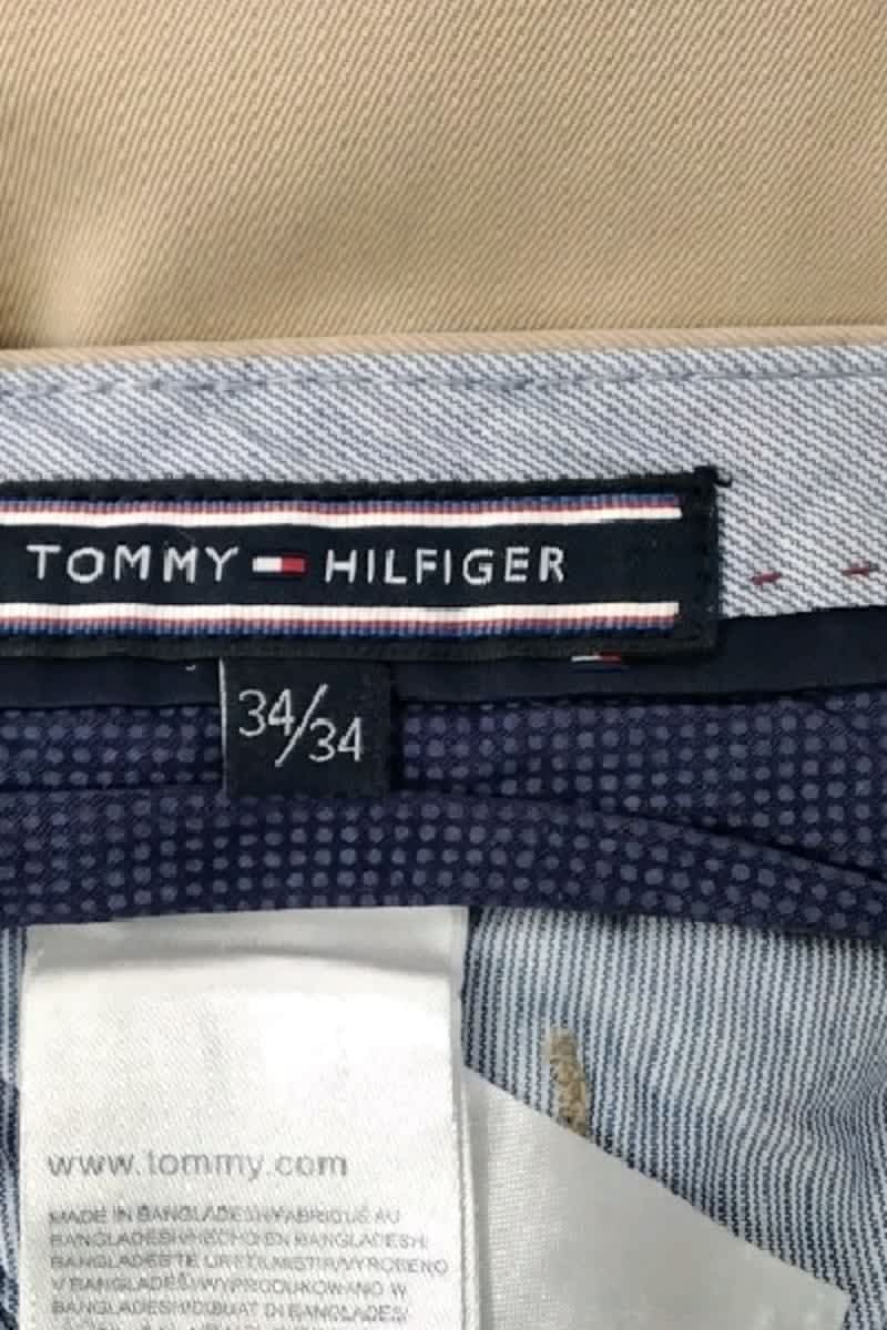 Pantalon slim Tommy Hilfiger Beige en Coton