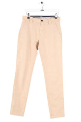 Pantalon slim Tommy Hilfiger Beige en Coton, taille M - Seconde Main