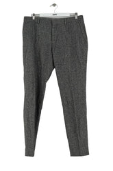 Pantalon slim Tommy Hilfiger Gris en Laine, taille M - Seconde Main