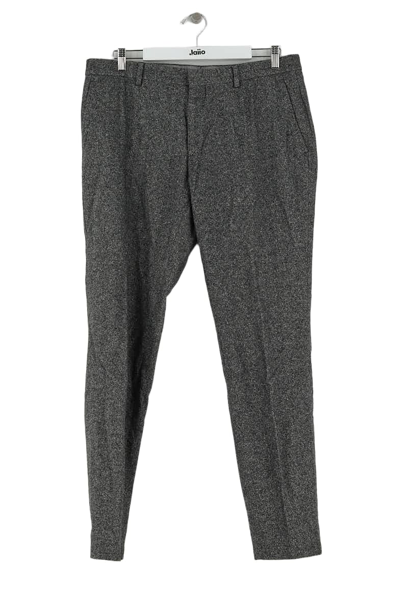 Pantalon slim Tommy Hilfiger Gris en Laine, taille M - Seconde Main
