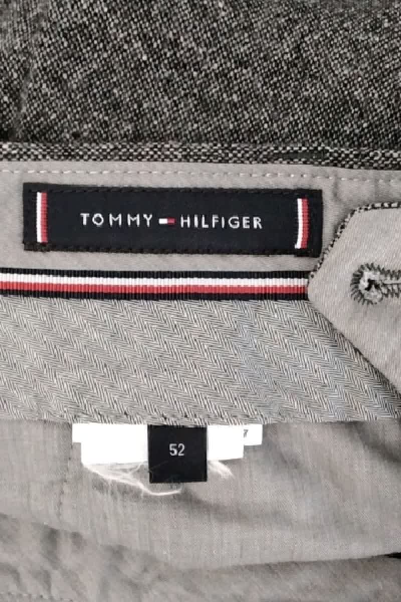 Pantalon slim Tommy Hilfiger Gris en Laine