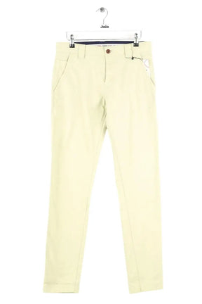 Pantalon slim Tommy Hilfiger Turquoise en Coton, taille XS - Seconde Main