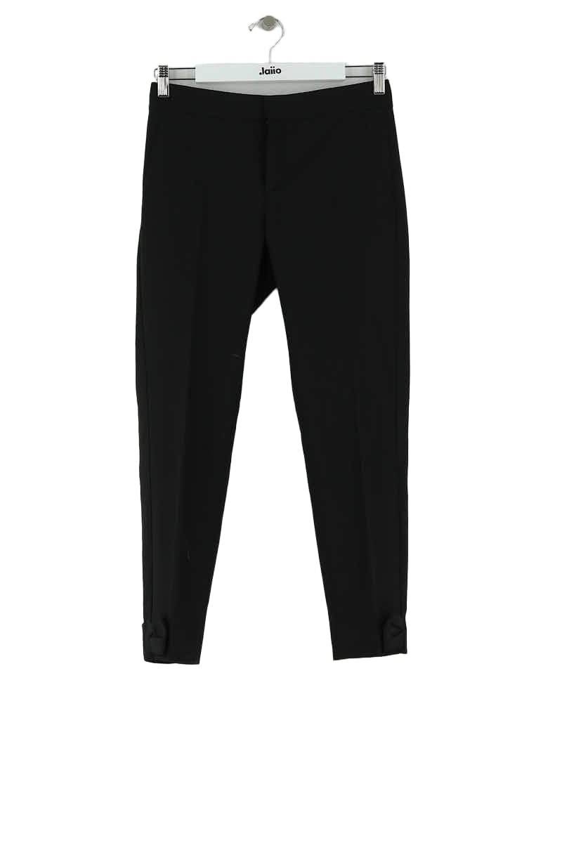 Pantalon slim Valentino Noir en Polyester, taille S - Seconde Main