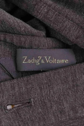 Pantalon slim Zadig & Voltaire Gris en Synthétique
