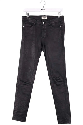 Pantalon slim Zadig & Voltaire Noir en Cuir, taille S - Seconde Main
