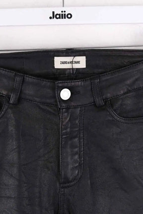 Pantalon slim Zadig & Voltaire Noir en Cuir