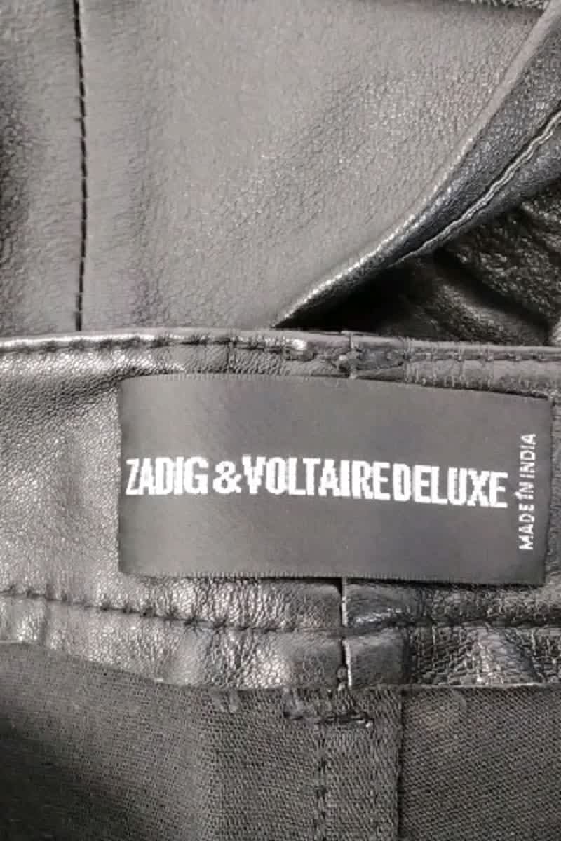 Pantalon slim Zadig & Voltaire Noir en Cuir