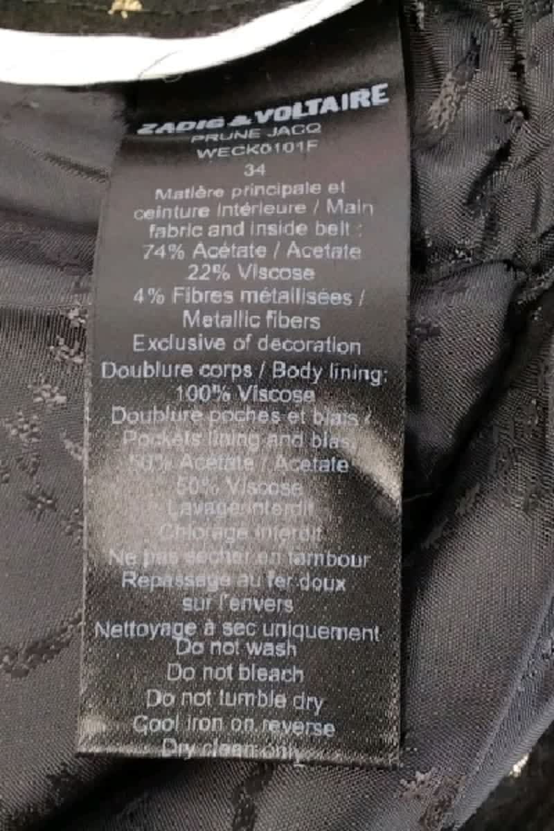 Pantalon slim Zadig & Voltaire Noir en Viscose