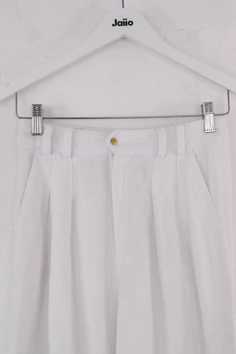 Pantalon Songe Lab Blanc en Lin