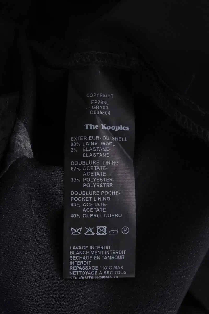 Pantalon The Kooples Gris en Laine
