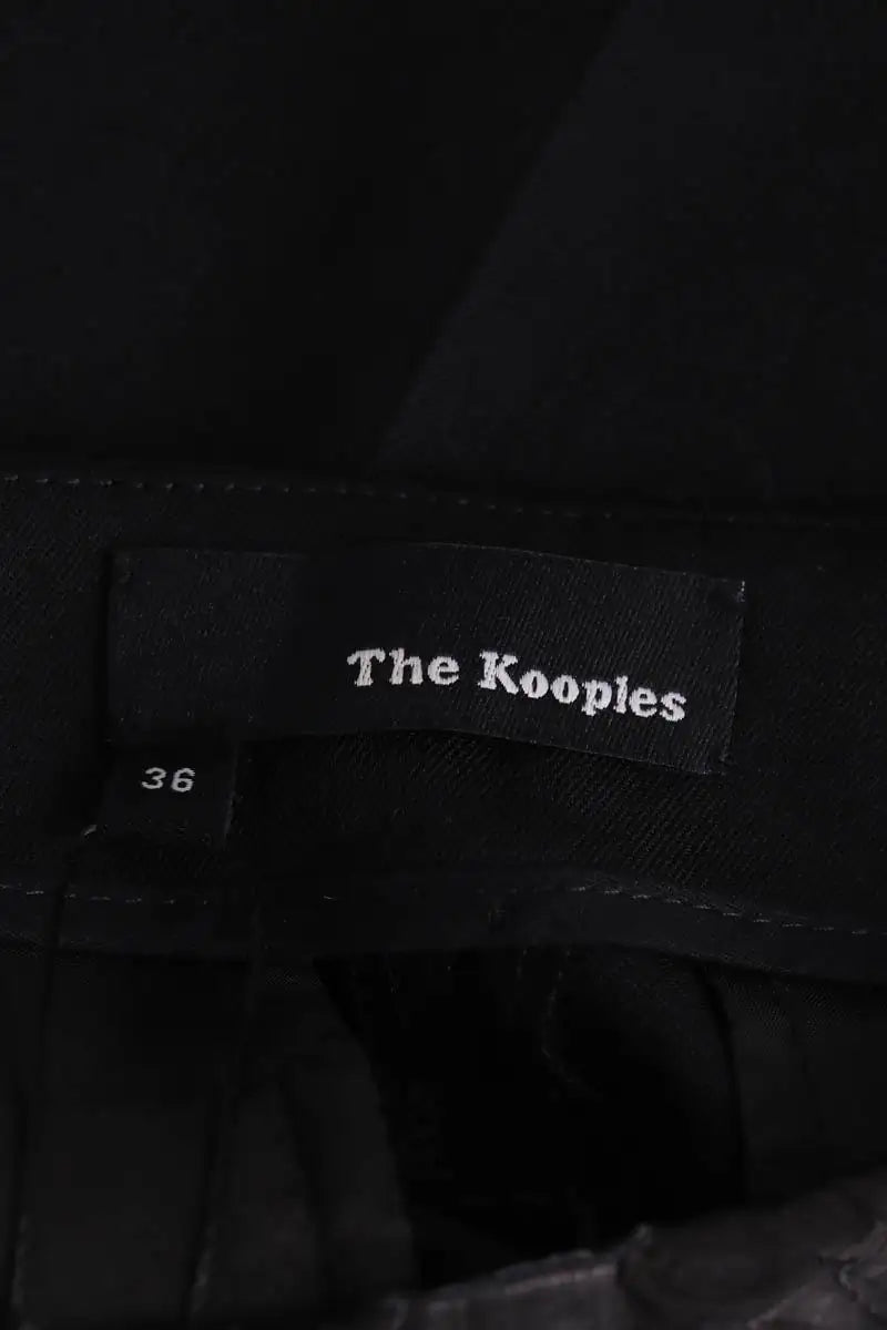 Pantalon The Kooples Noir en Laine