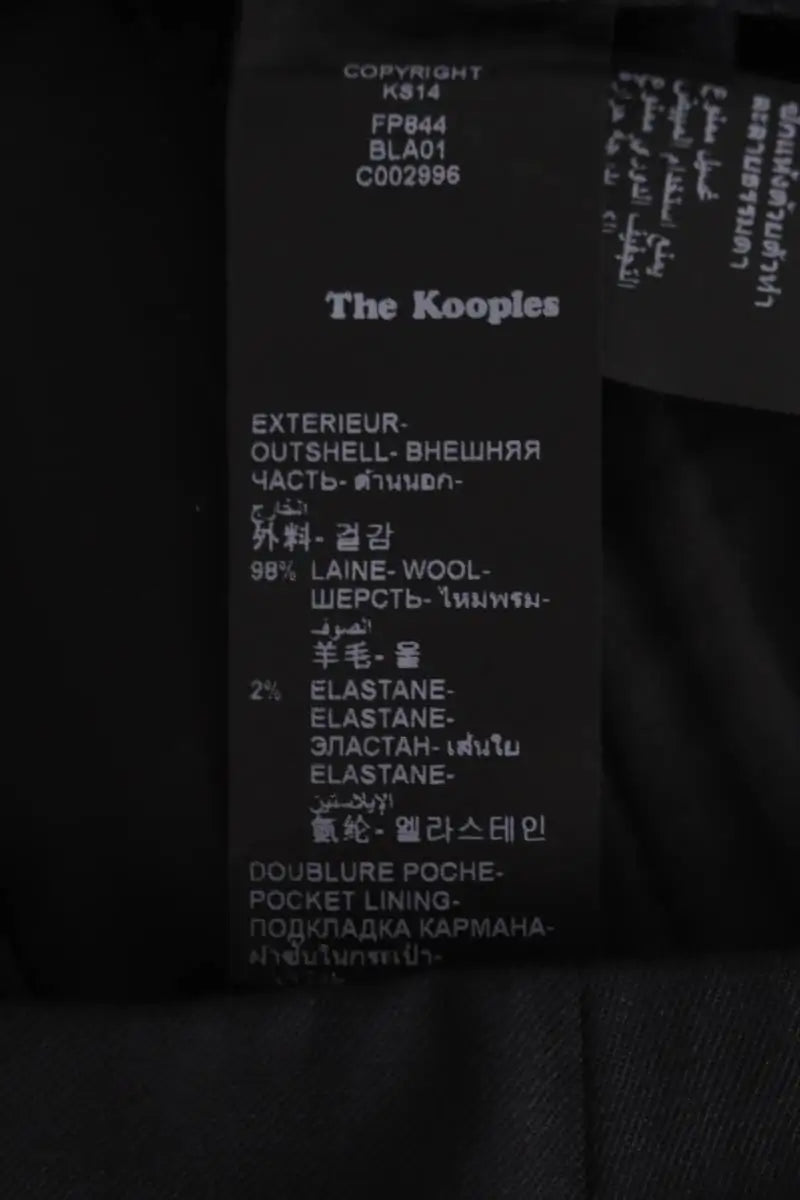 Pantalon The Kooples Noir en Laine