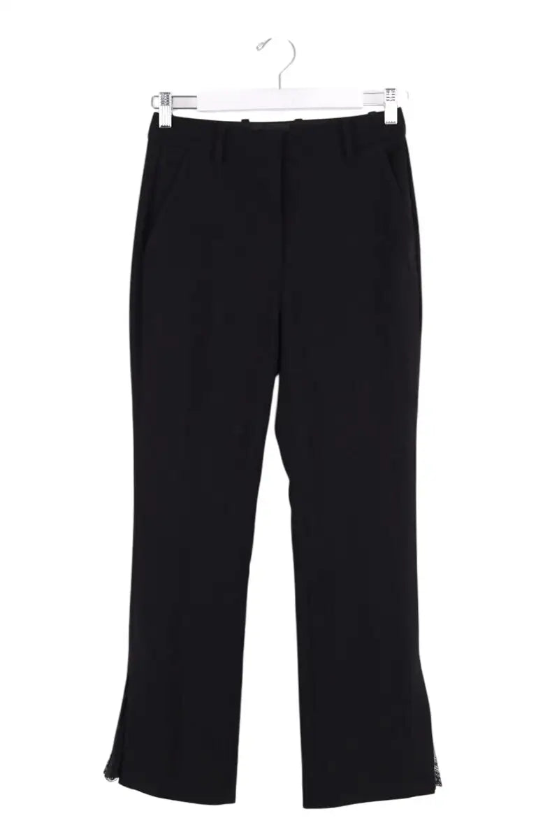 Pantalon The Kooples Noir en Synthétique, taille XS - Seconde Main