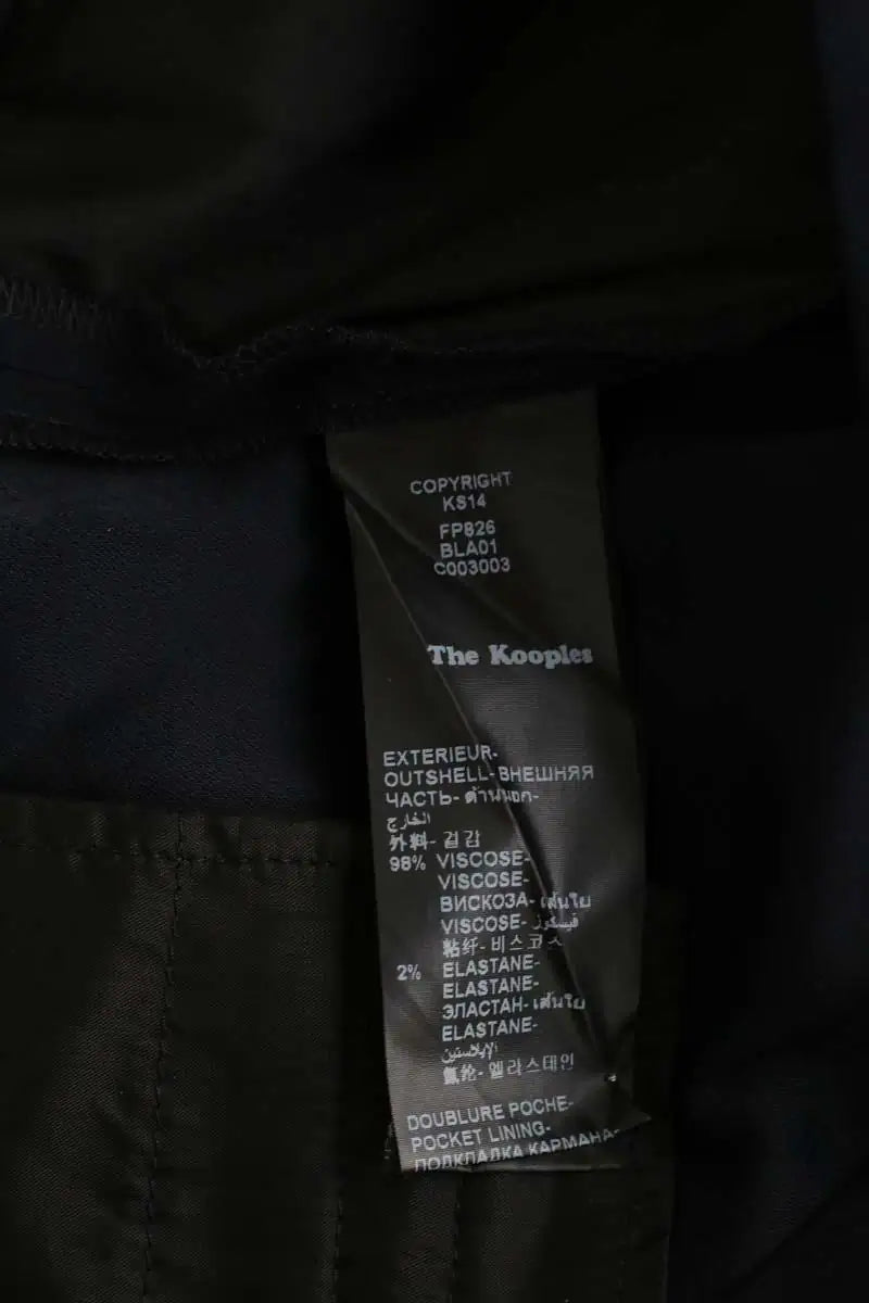 Pantalon The Kooples Noir en Viscose
