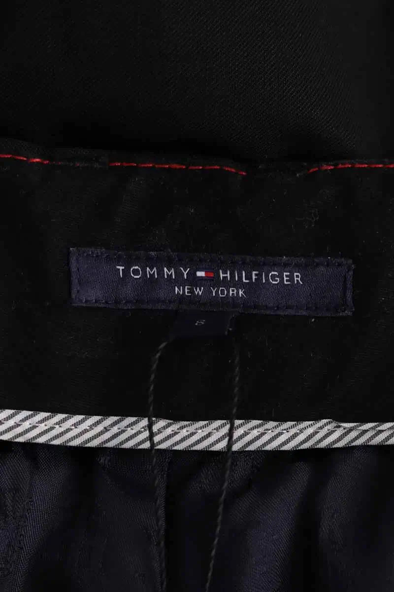 Pantalon Tommy Hilfiger Noir en Laine