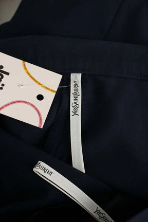 Pantalon Yves Saint Laurent Bleu en Laine