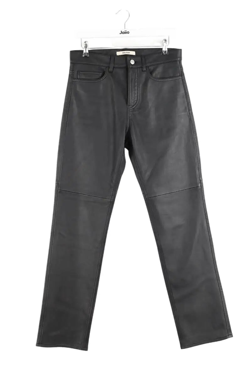 Pantalon Zadig & Voltaire John leather black pants Noir en Cuir, taille M - Seconde Main