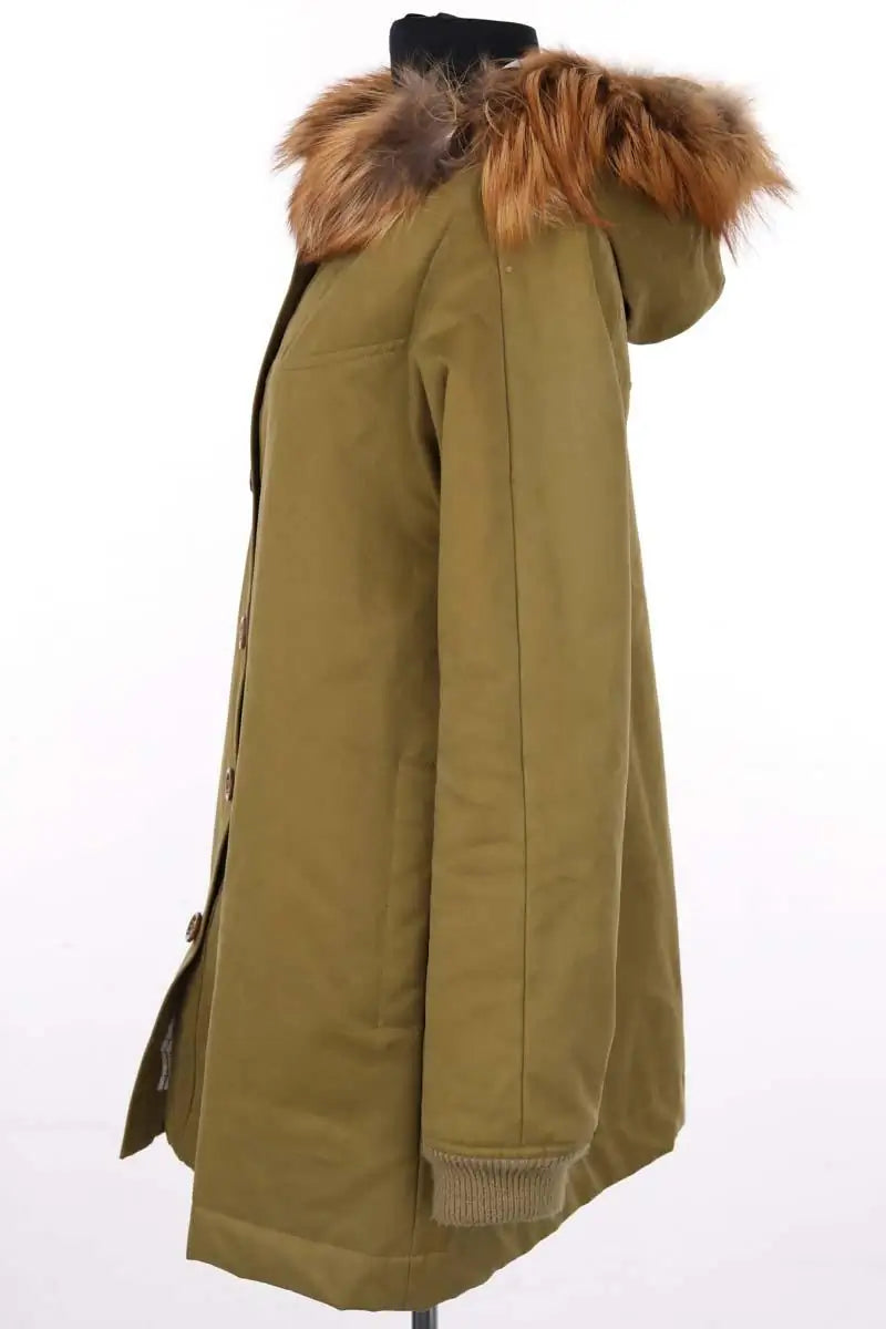 Parka APC Kaki en Coton