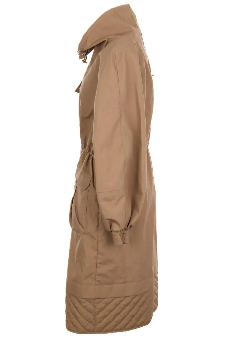 Parka Ganni Camel en Synthétique