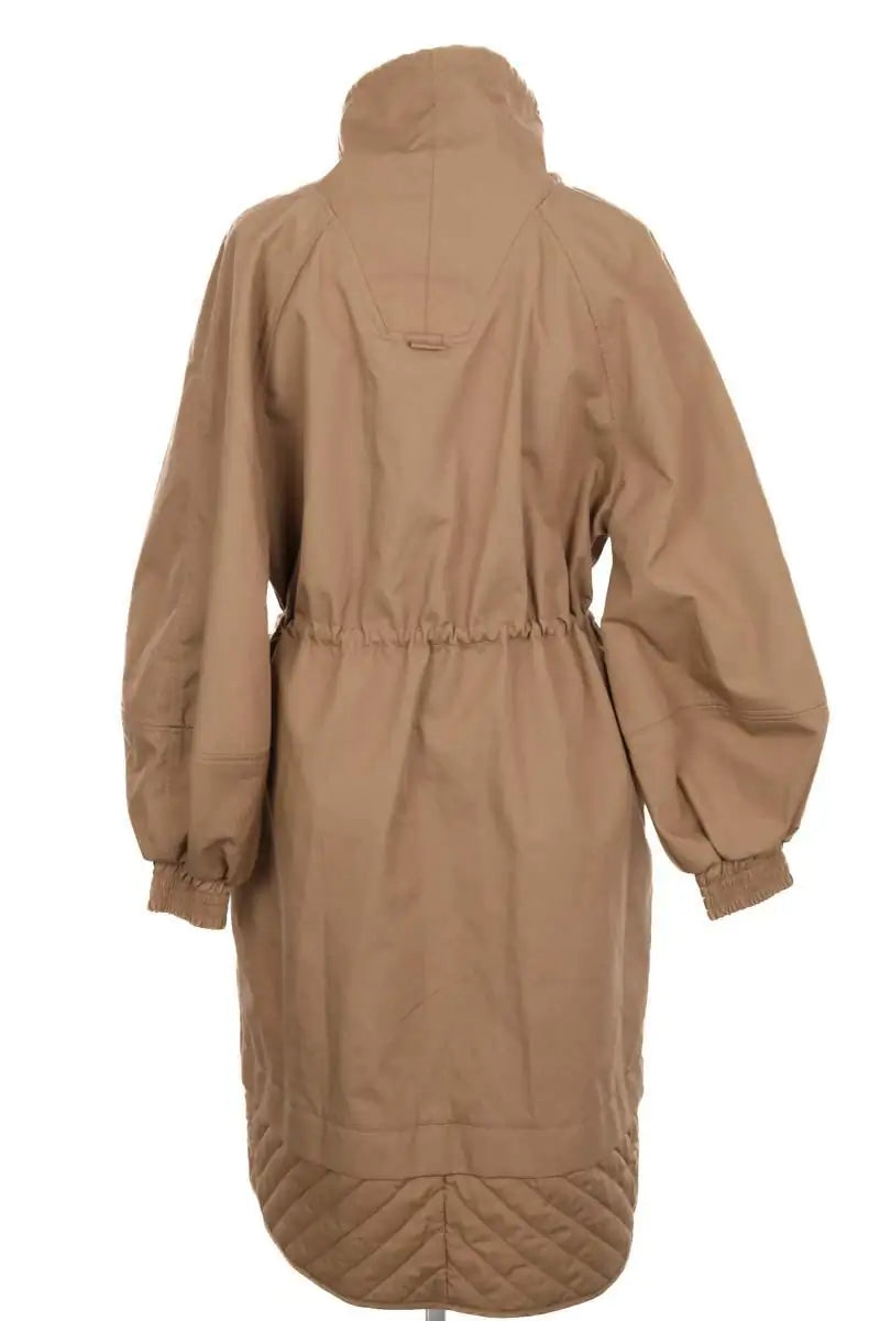 Parka Ganni Camel en Synthétique