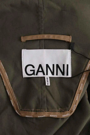 Parka Ganni Camel en Synthétique