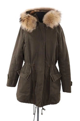 Parka Gerard Darel Kaki en Coton, taille M - Seconde Main