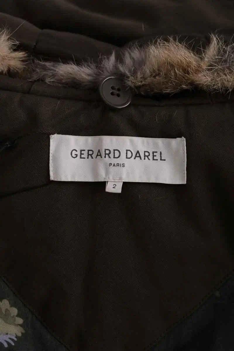 Parka Gerard Darel Kaki en Coton